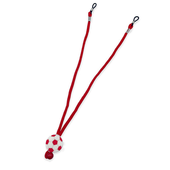 Red soccer ball nylon cord for kids glasses